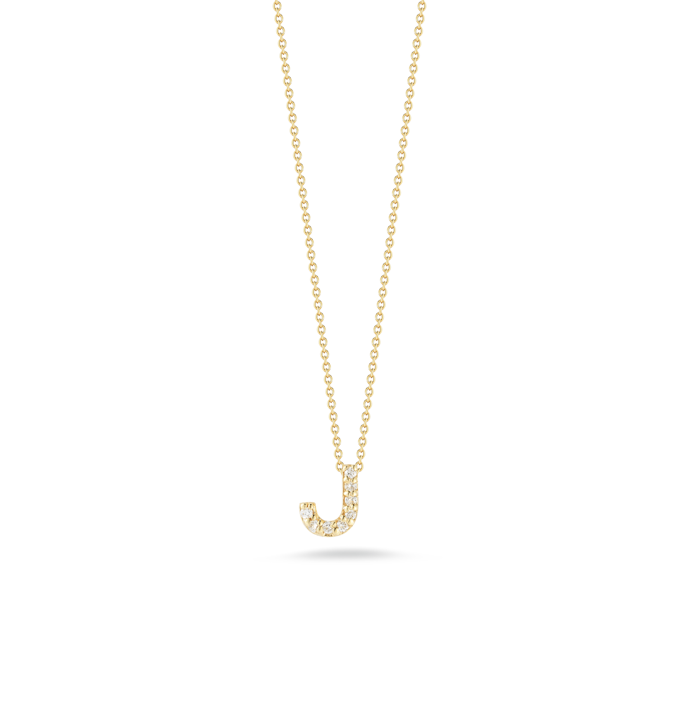 Roberto Coin Tiny Treasures Yellow Gold "Love Letter" Initial Pendant
